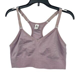 90 Degree By Reflex L Racerback Sports Bra Purple Adjustable Strap Size Large